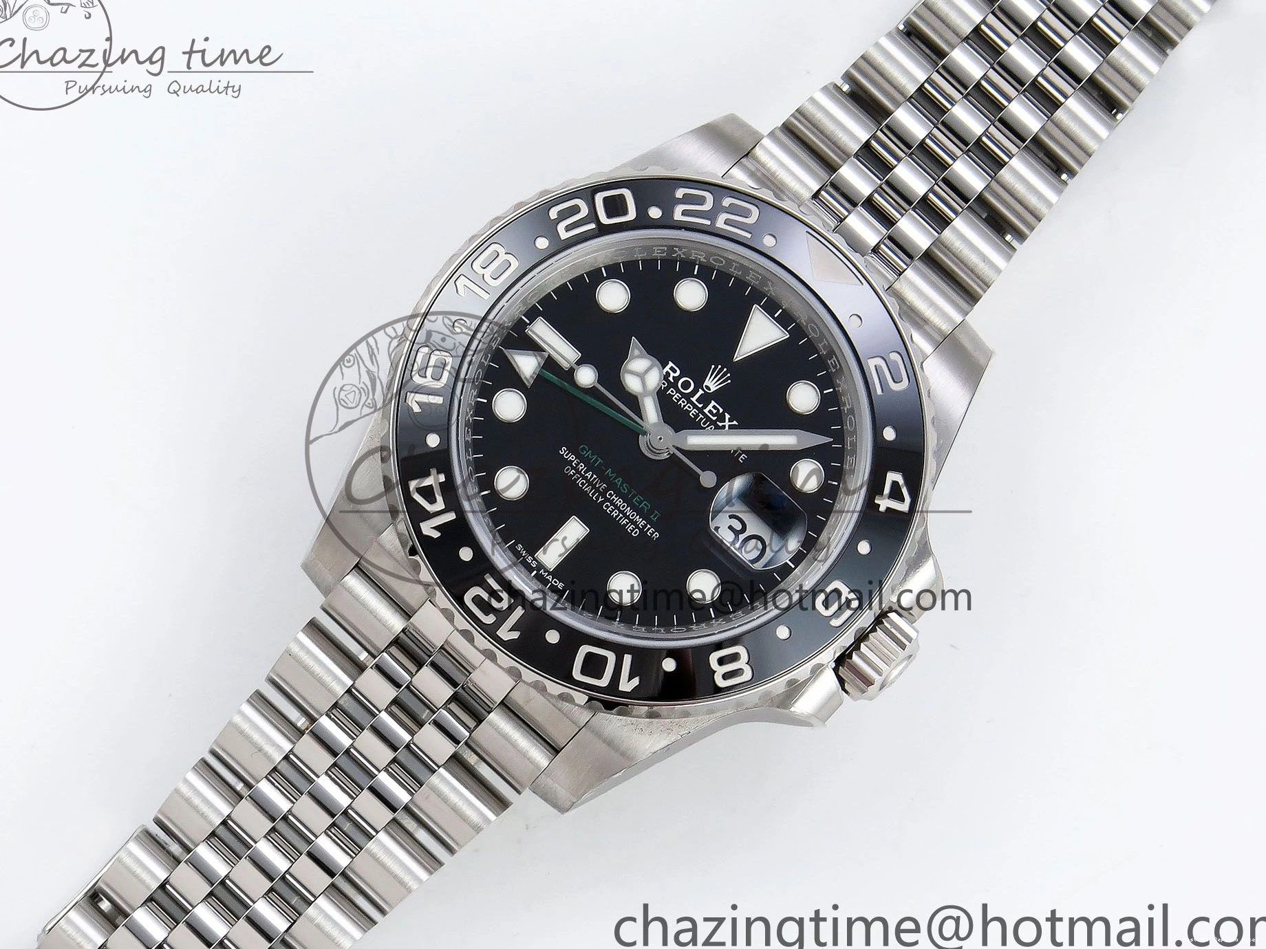 AAA Replica Watches HGF 1:1 SS VR3186 LN Edition II Master on Jubilee GMT CHS Premium Best Bracelet 116710 1460 904L 0102